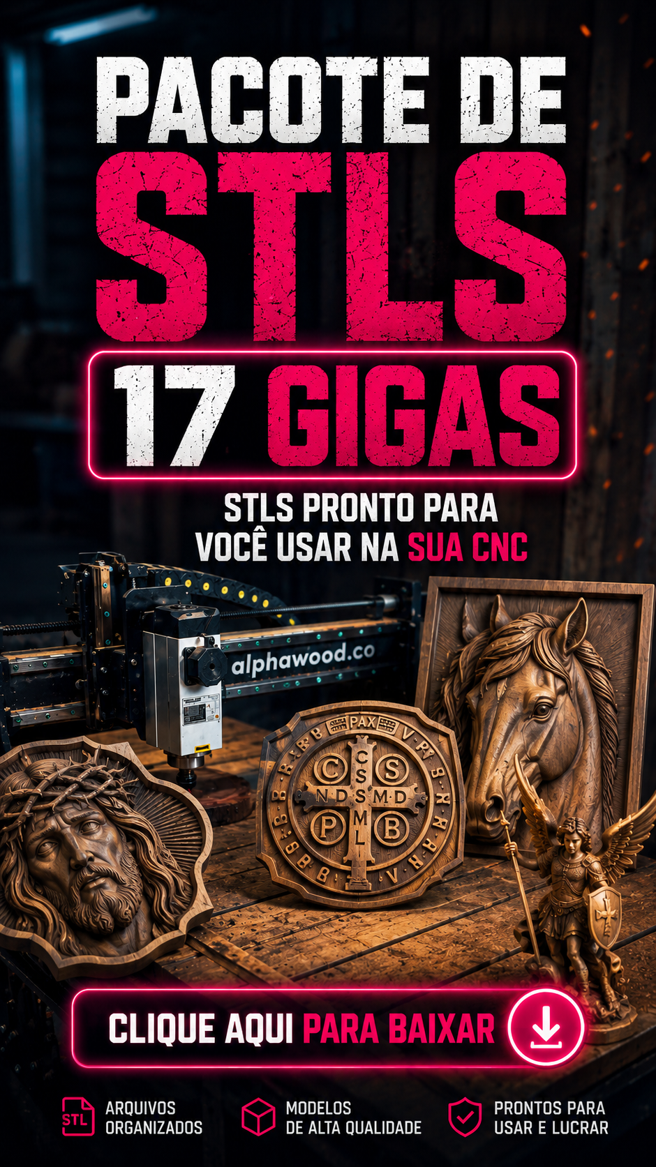 Pacote 17 GB de STL