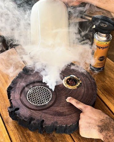Defumador de madeira feito na CNC