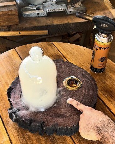 Defumador de madeira feito na CNC
